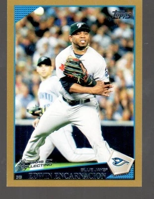 Edwin Encarnacion #/D SP 2009 Topps Gold #UH92 Numbered 215/2009 Blue Jays L@@K! - Image 1 of 2