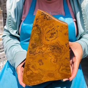 8.42LB Large Natural Tiger's Eye Stone Quartz Crystal Mineral Specimen Healing - Picture 1 of 15