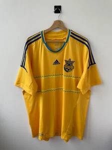 UKRAINE NATIONAL TEAM 2012 HOME FOOTBALL SOCCER SHIRT JERSEY CAMISETA ADIDAS 2XL - Picture 1 of 11