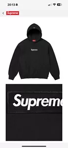 Supreme Box Logo Hooded Sweatshirt Hoodie Hoody Pullover Black Large DSWT - Bild 1 von 1