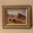 Leslie Alfred Campbell Australian Painter Oil On Board Framed Red Rock Chewings