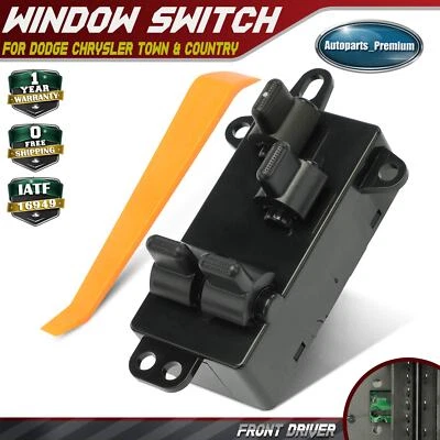 Interruptor de ventana izquierda del conductor delantero para Dodge Grand Caravan Chrysler Town & Country Foto 1 de 4