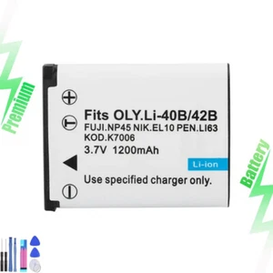 Batterie pour Casio NP-80 Exilim EX-ZS5 EX-ZS6 EX-ZS50 EX-ZS100 EX-ZS150 1200mah - Photo 1 sur 7