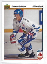 1991-92 Upper Deck FRENCH #21 Teemu Selanne Canada Cup