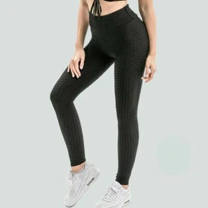 Mujeres Panal Ajustado Yoga Sin Costuras Pantalones Gimnasio Push Up Anticelulítico Leggings - Imagen 1 de 3