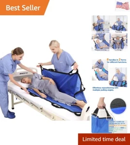 Bed Positioning Pad with Reinforced Handles 55" x 36" Lifting Turning Patient... - Picture 1 of 7