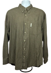 Columbia Men's Large Brown Plaid Cotton Long Sleeve Shirt - Picture 1 of 10