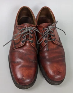 Allen Edmonds de colección. Zapato de vestir informal de cuero marrón Rover con cordones para hombre 11 B - Imagen 1 de 12