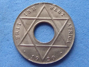 1420) Décimo centavo de África Occidental Británica 1920, H brillante alto grado £3,50 - Imagen 1 de 2