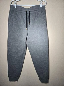 Members Mark Men's Sherpa Lined Joggers Size L Gray LARGE - Picture 1 of 9