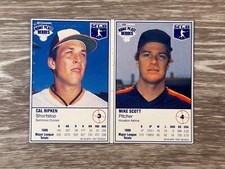 1987 Kraft Home Plate Heroes Food Issue Panels Cal Ripken Jr Mike Scott #3-4 HOF