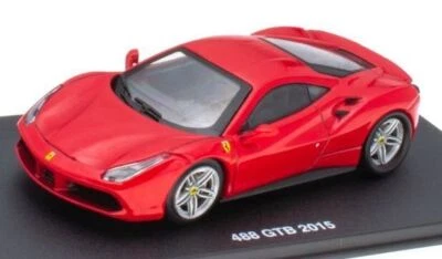 Ferrari 488 GTB 2015 - Coche modelo rojo 1/43. Con vitrina + protector antipolvo Foto 1 de 3