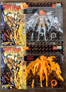 Hellina Action Figure Lot Lightning Comics Skybolt Toyz 1997 Hell Glow Platinum - Picture 1 of 5