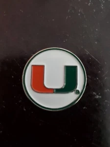 University of Miami Hurricanes Golfball Marker NEU goldfarben oder silberfarben - Bild 1 von 24