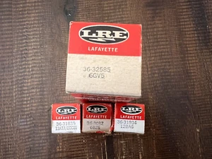 Lote de 4 tubos de vacío vintage LRE Lafayette radio electrónica - Imagen 1 de 5