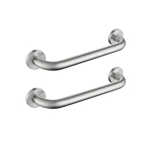 2PCS Safety Grab Rail Wall Mount Stainless Steel 300mm Bathroom Toilet Handrail - Picture 1 of 9