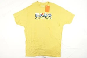 BASS OUTDOOR YELLOW MUSTARD XL OUTDOORS NATURE TEE TSHIRT MENS NWT NEW - Picture 1 of 5