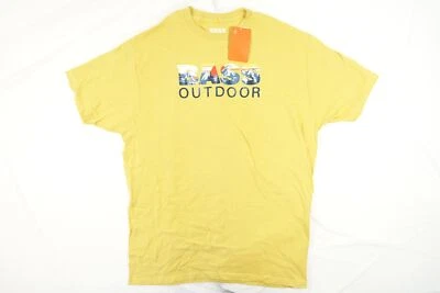 Camiseta masculina BASS OUTDOOR AMARELA MOSTARDA GG natureza ao ar livre nova com etiquetas - Imagem 1 de 4