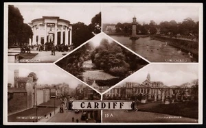 Cardiff Multiview Wales RP Excel Postcard - Picture 1 of 2