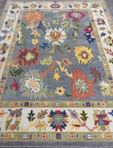 Hand Knotted Modern Turkish Oushak Rugs For Living Room Bedroom 9X12 10X14 12X15 - Picture 1 of 5