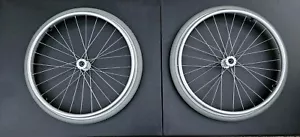 24" Sunrise Cross-Pattern Metal Spokes Wheelchair Wheels - Picture 1 of 6