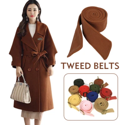 Coat Belt Trench Sash Tie Strap For Overcoat Jacket  Wide Bow Unisex Strap Belt - Image 1 of 4