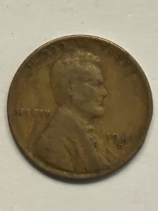 1941-D Wheat Penny Error “L” Touching Rim!! (249) - Picture 1 of 2