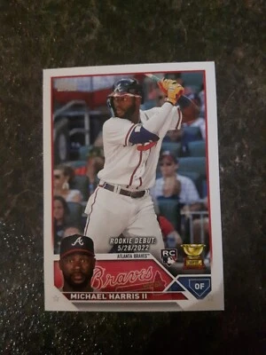 2023 Topps Updated Series Rookie Michael Harris II RC Card# US225 - Image 1 of 2