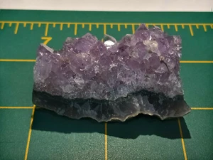 2" x 1" Amethyst Cluster on Geode Matrix - Artigas, Northern Uruguay - Picture 1 of 9