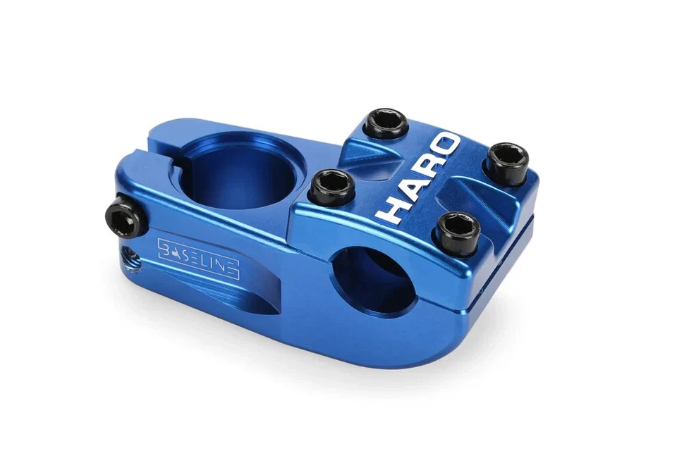 Haro CNC Baseline Stem BMX Threadless 48mm Freestyle Bike Life Blue - Image 1 of 3