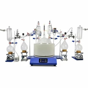 10L 20L Short Path Distillation Dual Distillation Vacuum Lab Distillation Kit US - Picture 1 of 15