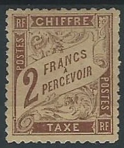 1884 FRANCIA SEGNATASSE 2 F MH * - EDF063 - Picture 1 of 2