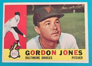 1960 Topps #98 Gordon Jones Baltimore Orioles BASEBALL Card L9 - Picture 1 of 2