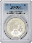 2011-S Medal of Honor Silver Commemorative Dollar MS69 PCGS Mint State 69