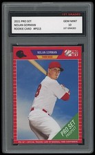 NOLAN GORMAN 2021 PRO SET (LEAF) 1ST GRADED 10 ROOKIE CARD ST. LOUIS CARDINALS