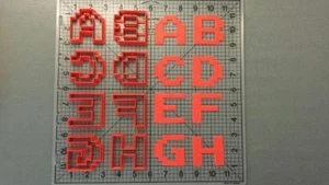 Juego de cortador de galletas Pixel Font en mayúsculas - Imagen 1 de 5