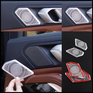 Para BMW X5X7 2019-2020 Manija Trasera Bocina Cubierta Decorativa Aleación Aluminio Plata - Imagen 1 de 5