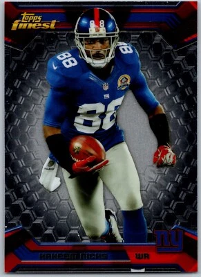 2013 Finest 78 Hakeem Nicks    New York Giants Football Card - Image 1 of 2