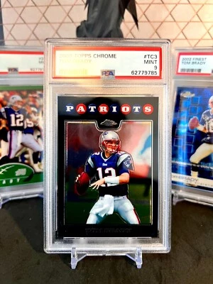 ⭐️ TOM BRADY 2008 TOPPS CHROME #TC3 PSA 9 MINT GRADED 🔥 PATRIOTS RETIRED GOAT - Image 1 of 2