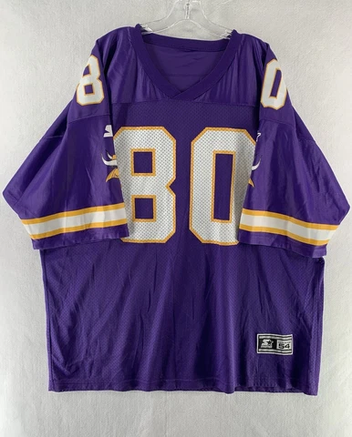 Vintage SWEET Starter Minnesota Vikings Cris Carter 80 Jersey 54 2XL NFL SKOL 🏈 Cover