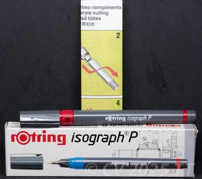 Rotring 181 018 Isograph P grau - Tuschefüller/technical pen, NOS - Bild 1 von 4