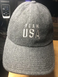 Team USA Baseball Gray Adjustable Hat Cap Vintage Wool - Picture 1 of 5
