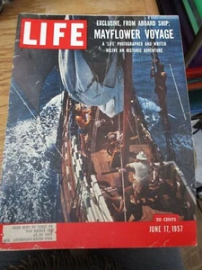 LIFE MAGAZINE JUNE 17, 1957  FROM ABOARD SHIP: MAYFLOWER VOYAGE BF - Bild 1 von 1