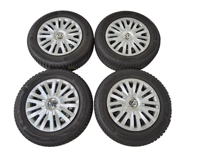 Original VW Golf 6 Stahl Winter Felgen 195 65 15 Hankook Winterräder - Bild 1 von 4