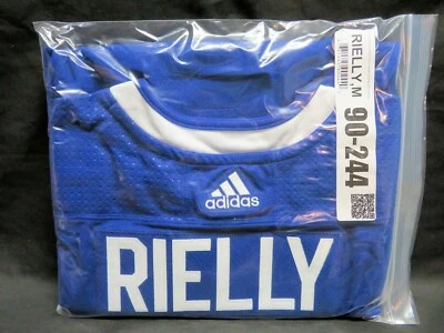 Camiseta Adidas MORGAN RIELLY, azul firmada a mano, Toronto Maple Leafs, certificado de autenticidad Foto 1 de 3