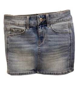 Girls Stretch Denim skirt 7 - Picture 1 of 3
