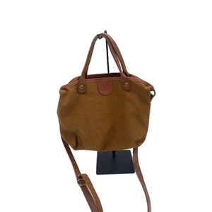 IL BISONTE Camel Cotton Shoulder Bag Casual Style with Inner Stain - Picture 1 of 6