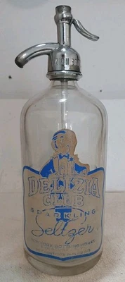 Botella Seltzer Delizia Club 26 OZ de colección, New York Bottling Works Syracuse N.Y  Foto 1 de 4