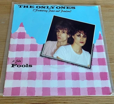 The Only Ones Featuring Peter And Pauline – Fools - Black 7" Promo - Excellent. - Image 1 of 4