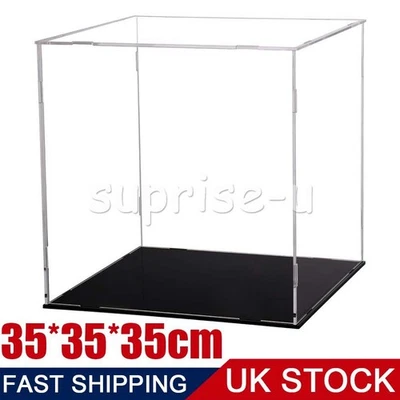 35*35*35cm Acrylic Display Case Dustproof Box Perspex Clear Collectibles Model - Image 1 of 4